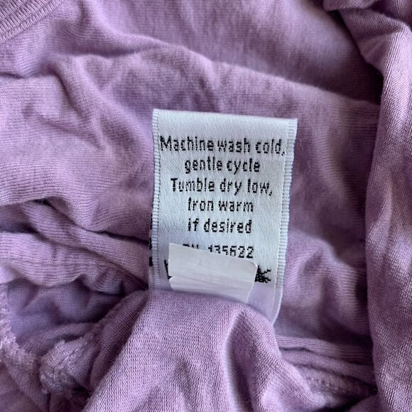 KicKee Pants Long Sleeve Dress Romper solid Lavender Purple - Picture 7 of 8